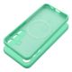 Case SILICONE 2mm  Samsung Galaxy S25 Ultra s MagSafe slabomodrý tyrkysový mentolový