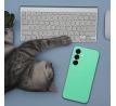 Case SILICONE 2mm  Samsung Galaxy S25 Ultra s MagSafe slabomodrý tyrkysový mentolový