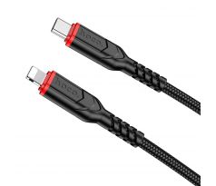 HOCO cable Type C to Lightning PD 3A 20W X59 1 m cerný