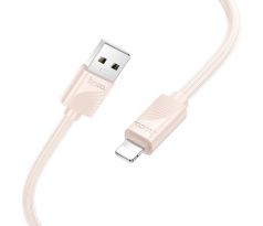HOCO cable USB A to Lightning 2,4 A X114 1 m ružový