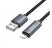 Cable USB A to Lightning Hoco 2,4A with display 1 m X112 cerný