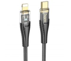 HOCO cable Type C to Lightning PD 27W U121 1,2 m cerný prusvitný