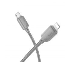 HOCO cable Type C to Lightning PD 27W X113 1 m šedý