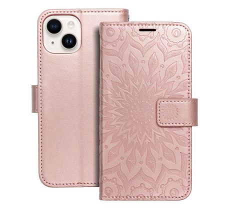 MEZZO Book   iPhone 14 mandala rose zlatý