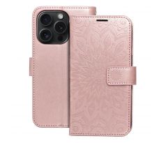 MEZZO Book   iPhone 15 Pro mandala rose zlatý