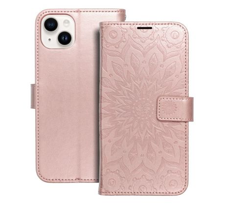 MEZZO Book   iPhone 14 Plus mandala rose zlatý