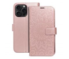 MEZZO Book   iPhone 15 Pro Max mandala rose zlatý