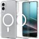 SPIGEN ULTRA HYBRID MAG MAGSAFE SAMSUNG GALAXY S25 EDGE CLEAR/WHITE