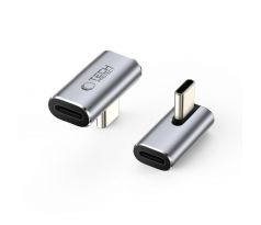 TECH-PROTECT ULTRABOOST AA03 ANGLE ADAPTER TYPE-C GREY