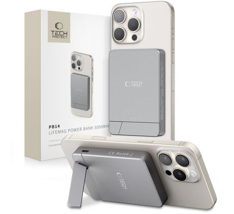 TECH-PROTECT PB14 LIFEMAG MAGSAFE POWER BANK 5000mAh SPACE GREY