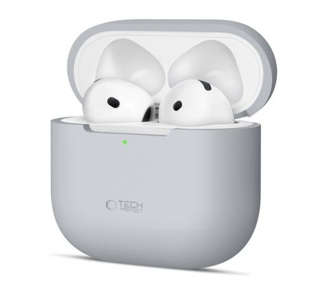 TECH-PROTECT SILICONE APPLE AirPODS 4 CRAYON GREY