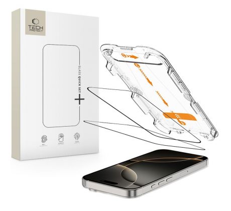 TECH-PROTECT QUICK SET+ 2-PACK iPhone 16 Pro Max BLACK