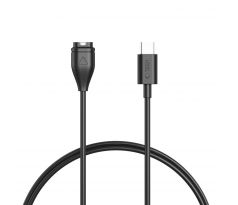 TECH-PROTECT MC04 ULTRABOOST CHARGING TYPE-C CABLE 100CM GARMIN WATCH BLACK