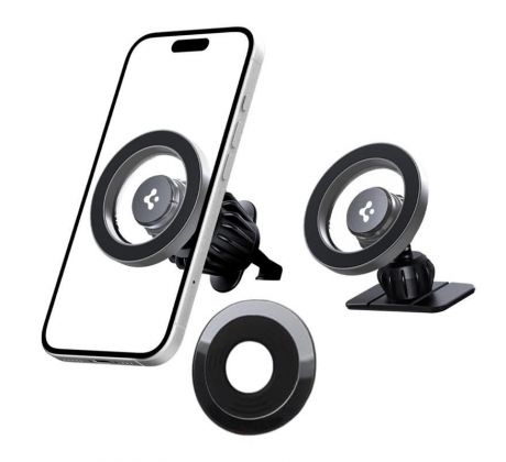 SPIGEN MFT13 MAGNETIC MAGSAFE DASHBOARD & VENT CAR MOUNT SILVER