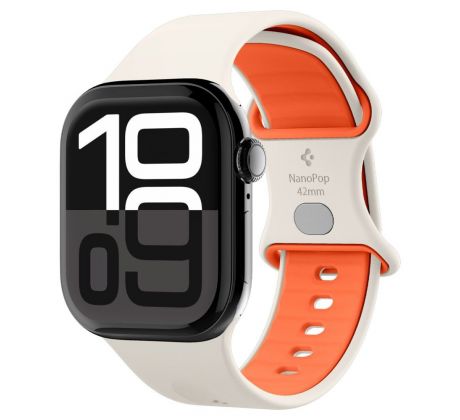 SPIGEN NANO POP APPLE WATCH 6 / 7 / 8 / 9 / 10 / SE (40 / 41 / 42 mm) ORANGE BEIGE