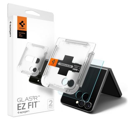 OCHRANNE SKLO SPIGEN GLAS.TR ”EZ FIT” HD 2-PACK SAMSUNG GALAXY Z FLIP 7 CLEAR