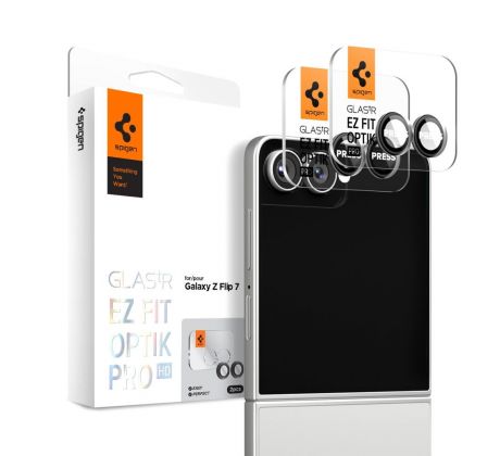 OSŁONA APARATU SPIGEN OPTIK PRO HD GLAS.TR ”EZ FIT” CAMERA PROTECTOR 2-PACK SAMSUNG GALAXY Z FLIP 7 BLACK