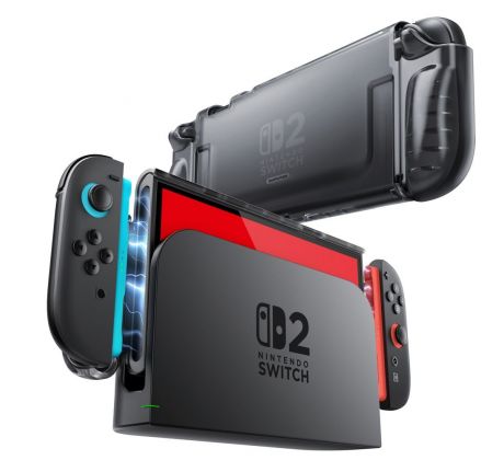 SUPCASE CRYSTAL CASE NINTENDO SWITCH 2 FROST BLACK