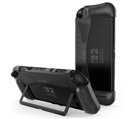 TECH-PROTECT TPUCARBON NINTENDO SWITCH 2 BLACK