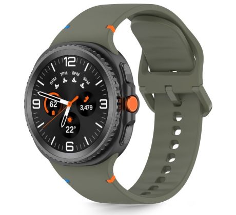 TECH-PROTECT SILICONE SAMSUNG GALAXY WATCH 8 / CLASSIC (40 / 44 / 46 mm) ARMY GREEN