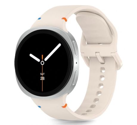 TECH-PROTECT SILICONE SAMSUNG GALAXY WATCH 8 / CLASSIC (40 / 44 / 46 mm) STARLIGHT