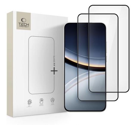 OCHRANNE SKLO TECH-PROTECT GLASS FIT+ 2-PACK XIAOMI POCO F7 5G BLACK