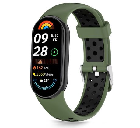 TECH-PROTECT ICONBAND Air XIAOMI SMART BAND 8 / 9 / 10 / NFC GREEN/BLACK
