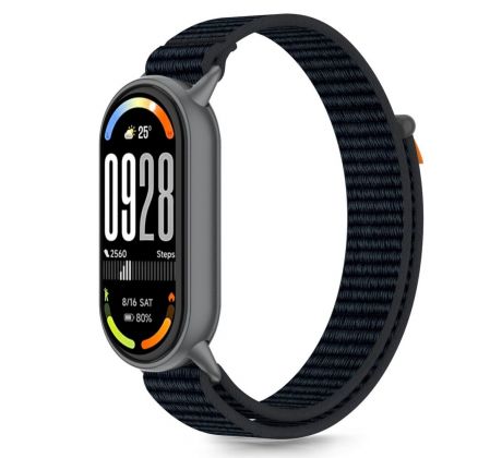 TECH-PROTECT NYLON STRIPE XIAOMI SMART BAND 8 / 9 / 10 / NFC BLACK/ORANGE