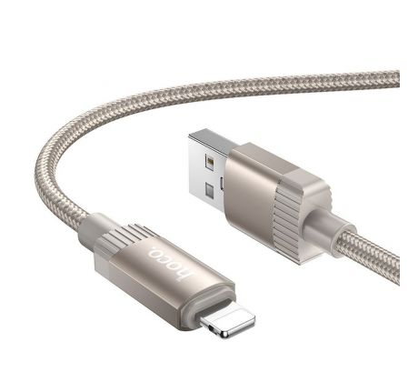 Cable USB A to Lightning Hoco 2,4A 1 m X117 zlatý