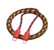 Cable USB C to Lightning Hoco PD 27W 1 m X116 gradient cervený