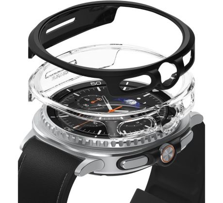 RINGKE SLIM 2-PACK SAMSUNG GALAXY WATCH 8 CLASSIC (46 mm) CLEAR & MATTE BLACK