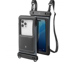 SPIGEN A611P UNIVERSAL WATERPROOF FLOAT CASE 2-PACK MATTE BLACK