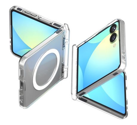 SPIGEN ULTRA HYBRID PRO MAG MAGSAFE SAMSUNG GALAXY Z FLIP 7 CLEAR/WHITE