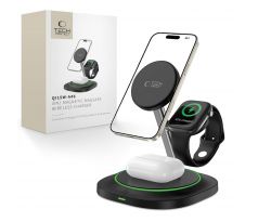 TECH-PROTECT QI15W-A46 3IN1 MAGNETIC MAGSAFE WIRELESS CHARGER BLACK