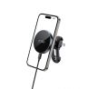 TECH-PROTECT mm15W-V5 MAGNETIC MAGSAFE STABLE VENT CAR MOUNT WIRELESS CHARGER 15W BLACK/BLACK