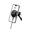 TECH-PROTECT mm15W-V5 MAGNETIC MAGSAFE STABLE VENT CAR MOUNT WIRELESS CHARGER 15W BLACK/BLACK