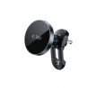 TECH-PROTECT mm15W-V5 MAGNETIC MAGSAFE STABLE VENT CAR MOUNT WIRELESS CHARGER 15W BLACK/BLACK