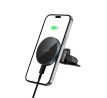 TECH-PROTECT mm15W-V5 MAGNETIC MAGSAFE CD & VENT CAR MOUNT WIRELESS CHARGER 15W BLACK/BLACK