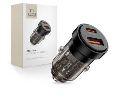 TECH-PROTECT CC03 2-PORT CAR CHARGER PD 30W / QC3.0 BLACK