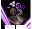 TECH-PROTECT CC03 2-PORT CAR CHARGER PD 45W / QC3.0 BLACK