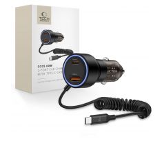 TECH-PROTECT CC05 2-PORT CAR CHARGER PD 60W + CABLE BLACK