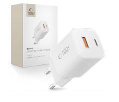 TECH-PROTECT NCM33 2-PORT NETWORK CHARGER PD 33W / QC3.0 WHITE