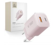 TECH-PROTECT NCM33 2-PORT NETWORK CHARGER PD 33W / QC3.0 BABY PINK