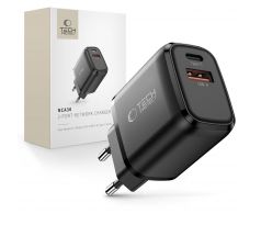 TECH-PROTECT NCA30 2-PORT NETWORK CHARGER PD 30W / QC3.0 BLACK