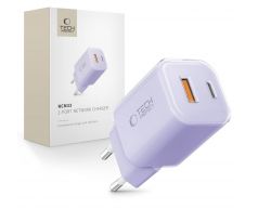 TECH-PROTECT NCM33 2-PORT NETWORK CHARGER PD 33W / QC3.0 BABY PURPLE