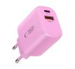 TECH-PROTECT NCA20 2-PORT NETWORK CHARGER PD 20W / QC3.0 BABY PINK