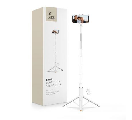 TECH-PROTECT L09S BLUETOOTH SELFIE STICK TRIPOD WHITE