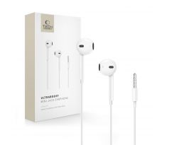 TECH-PROTECT ULTRABOOST mini JACK EARPHONE CORE WHITE
