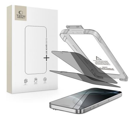 TECH-PROTECT QUICK SET SPY+ 2-PACK iPhone 16 Pro PRIVACY