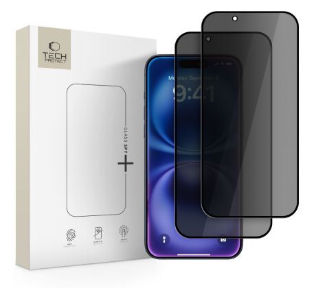 TECH-PROTECT GLASS SPY+ 2-PACK iPhone 17 Air PRIVACY
